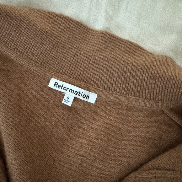 Reformation Cashmere Polo Sweater - Picture 6 of 7